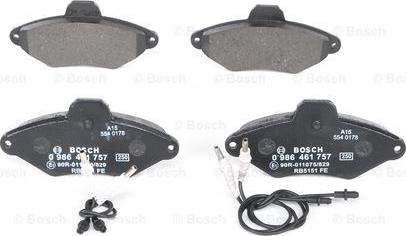 BOSCH 0 986 461 757 - Jarrupala, levyjarru inparts.fi