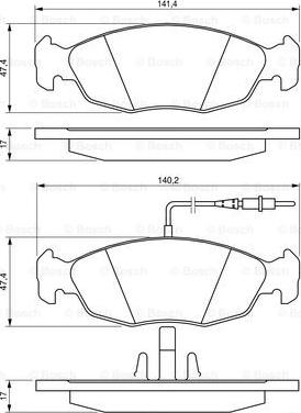 BOSCH 0 986 461 764 - Jarrupala, levyjarru inparts.fi