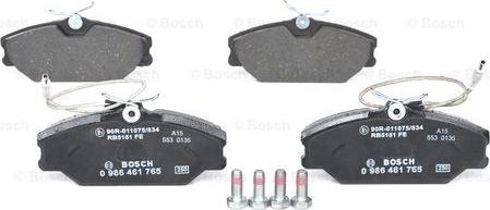 BOSCH 0 986 461 765 - Jarrupala, levyjarru inparts.fi