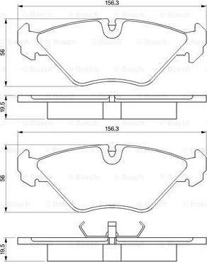 BOSCH 0 986 461 766 - Jarrupala, levyjarru inparts.fi