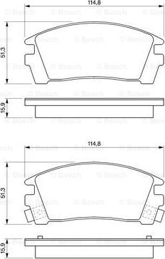 BOSCH 0 986 461 760 - Jarrupala, levyjarru inparts.fi