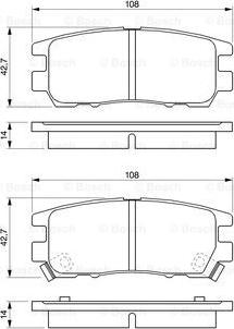 BOSCH 0 986 461 768 - Jarrupala, levyjarru inparts.fi