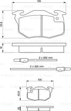 BOSCH 0 986 461 763 - Jarrupala, levyjarru inparts.fi