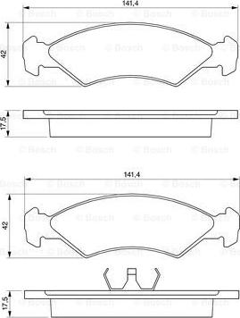 BOSCH 0 986 468 570 - Jarrupala, levyjarru inparts.fi