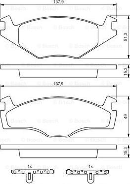 BOSCH 0 986 468 871 - Jarrupala, levyjarru inparts.fi