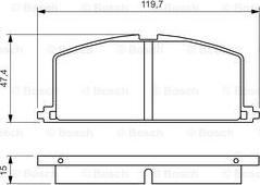 BOSCH 0 986 468 701 - Jarrupala, levyjarru inparts.fi