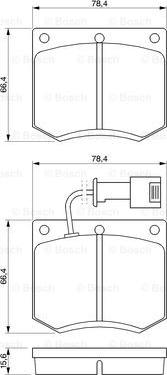 BOSCH 0 986 467 930 - Jarrupala, levyjarru inparts.fi