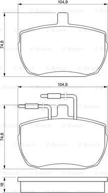 BOSCH 0 986 467 590 - Jarrupala, levyjarru inparts.fi