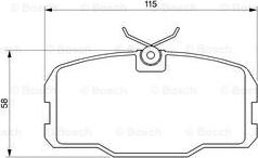 BOSCH 0 986 467 511 - Jarrupala, levyjarru inparts.fi