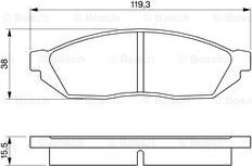 BOSCH 0 986 467 311 - Jarrupala, levyjarru inparts.fi