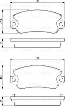 BOSCH 0 986 467 760 - Jarrupala, levyjarru inparts.fi