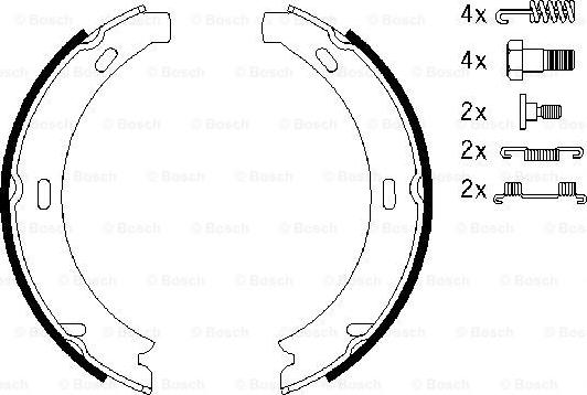 BOSCH 0 986 487 584 - Jarrukenkäsarja, seisontajarru inparts.fi