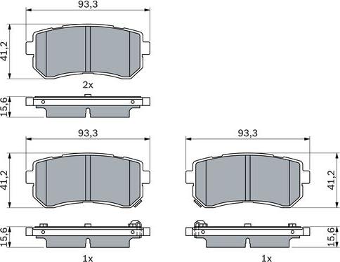 BOSCH 0 986 424 956 - Jarrupala, levyjarru inparts.fi