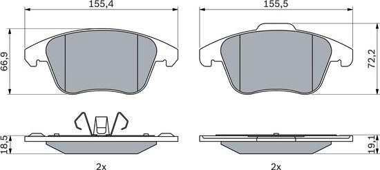 BOSCH 0 986 424 986 - Jarrupala, levyjarru inparts.fi