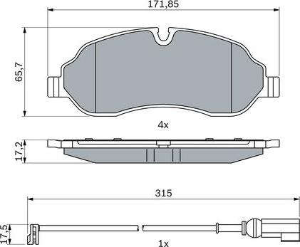 BOSCH 0 986 424 982 - Jarrupala, levyjarru inparts.fi