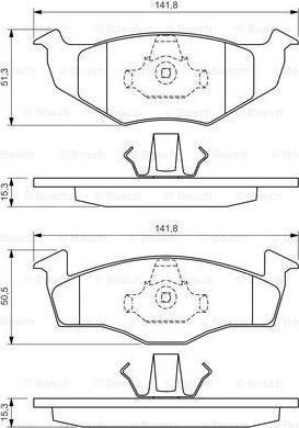 BOSCH 0 986 424 449 - Jarrupala, levyjarru inparts.fi