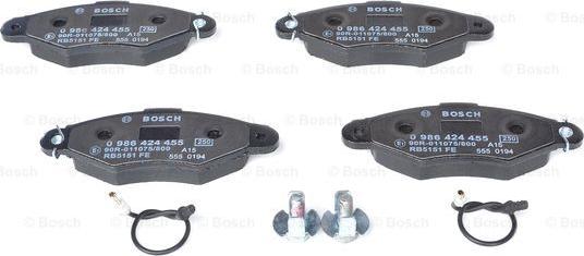 BOSCH 0 986 424 455 - Jarrupala, levyjarru inparts.fi