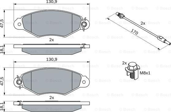 BOSCH 0 986 424 455 - Jarrupala, levyjarru inparts.fi