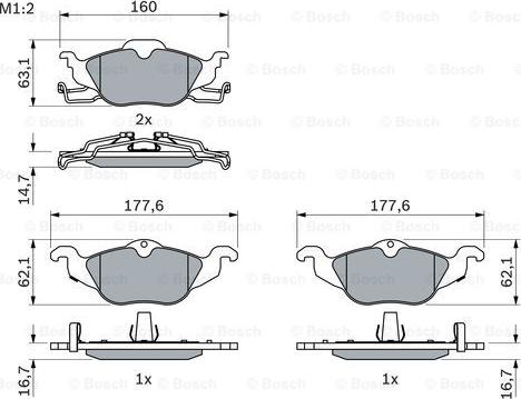 BOSCH 0 986 424 456 - Jarrupala, levyjarru inparts.fi