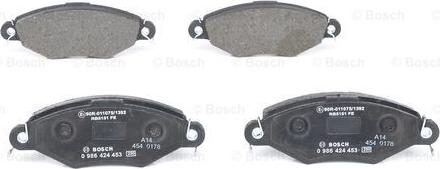 BOSCH 0 986 424 453 - Jarrupala, levyjarru inparts.fi