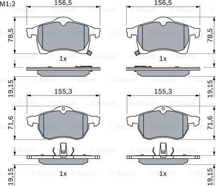 BOSCH 0 986 424 457 - Jarrupala, levyjarru inparts.fi