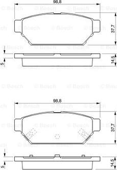 BOSCH 0 986 424 464 - Jarrupala, levyjarru inparts.fi