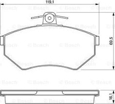 BOSCH 0 986 424 468 - Jarrupala, levyjarru inparts.fi