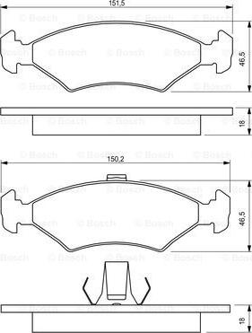 BOSCH 0 986 424 462 - Jarrupala, levyjarru inparts.fi