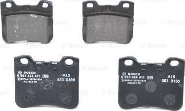 BOSCH 0 986 424 411 - Jarrupala, levyjarru inparts.fi