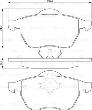 BOSCH 0 986 424 481 - Jarrupala, levyjarru inparts.fi