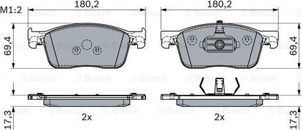 BOSCH 0 986 424 436 - Jarrupala, levyjarru inparts.fi