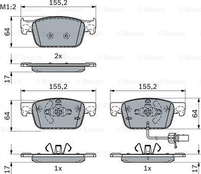 BOSCH 0 986 424 433 - Jarrupala, levyjarru inparts.fi