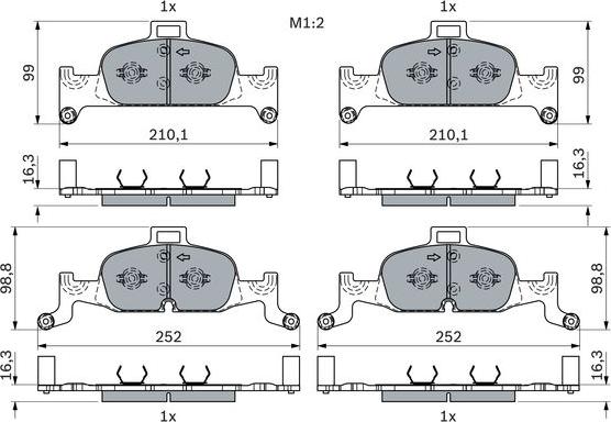 BOSCH 0 986 424 432 - Jarrupala, levyjarru inparts.fi