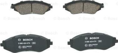 BOSCH 0 986 424 474 - Jarrupala, levyjarru inparts.fi