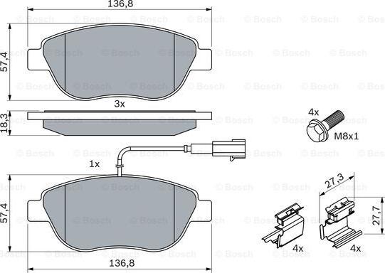 BOSCH 0 986 424 596 - Jarrupala, levyjarru inparts.fi