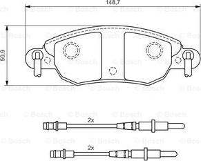 BOSCH 0 986 424 598 - Jarrupala, levyjarru inparts.fi