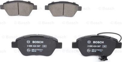 BOSCH 0 986 424 597 - Jarrupala, levyjarru inparts.fi