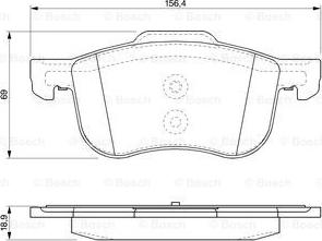 BOSCH 0 986 424 540 - Jarrupala, levyjarru inparts.fi