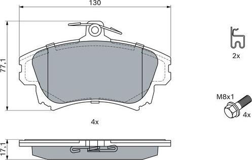 BOSCH 0 986 424 541 - Jarrupala, levyjarru inparts.fi