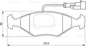 BOSCH 0 986 424 543 - Jarrupala, levyjarru inparts.fi