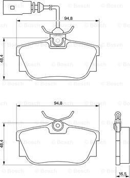 BOSCH 0 986 424 542 - Jarrupala, levyjarru inparts.fi