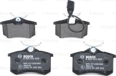 BOSCH 0 986 424 559 - Jarrupala, levyjarru inparts.fi