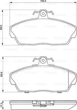 BOSCH 0 986 424 566 - Jarrupala, levyjarru inparts.fi