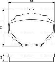 BOSCH 0 986 424 563 - Jarrupala, levyjarru inparts.fi