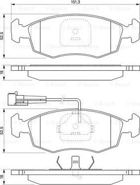 BOSCH 0 986 424 515 - Jarrupala, levyjarru inparts.fi