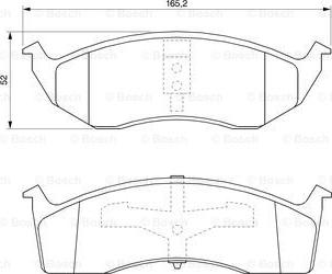 BOSCH 0 986 424 587 - Jarrupala, levyjarru inparts.fi