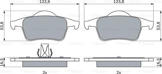 BOSCH 0 986 424 539 - Jarrupala, levyjarru inparts.fi