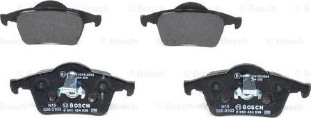 BOSCH 0 986 424 539 - Jarrupala, levyjarru inparts.fi