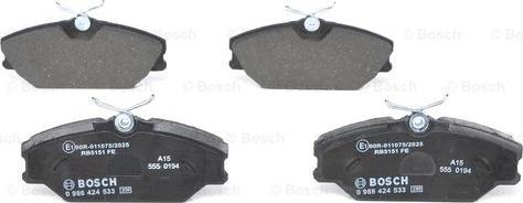 BOSCH 0 986 424 533 - Jarrupala, levyjarru inparts.fi