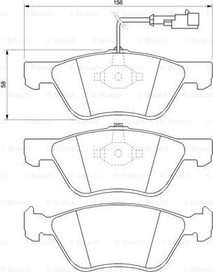 BOSCH 0 986 424 578 - Jarrupala, levyjarru inparts.fi